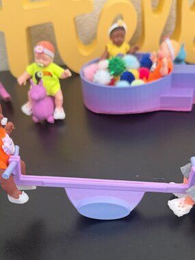Baby Doll Seesaw Playground Toy | 3D Printed Dollhouse Accessory